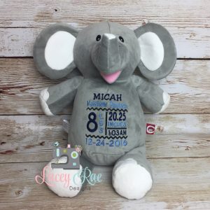 Personalized Stuffed Animal- Elephant