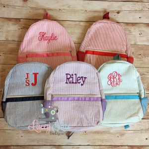 Seersucker Preschool Or Toddler Backpack