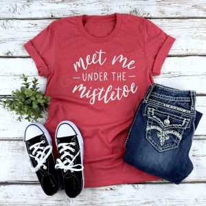 Meet Me Under The Mistletoe Christmas Tee