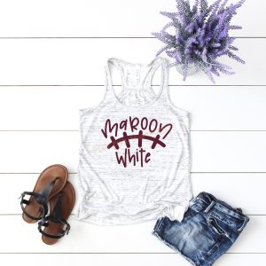Maroon And White Aggies Shirt