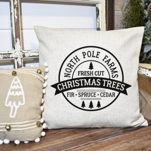 North Pole Farms Pillow Cover