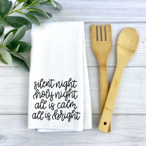 Silent Night Dish Towel