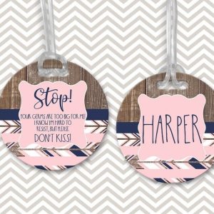 Stop Your Germs Are Too Big For Me Baby Carseat Tag