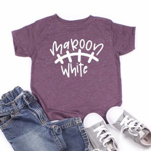 Maroon And White Aggies Toddler Or Youth Shirt