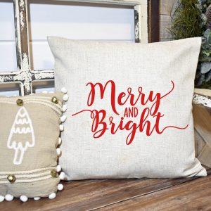 Merry And Bright Pillow Cover