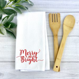 Merry And Bright Dish Towel