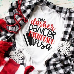On Dasher Dancer On Visa Graphic Tee