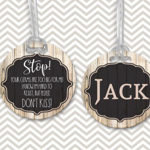 Stop Your Germs Are Too Big For Me Baby Carseat Tag