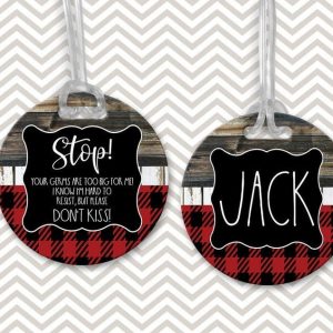 Stop Your Germs Are Too Big For Me Baby Carseat Tag
