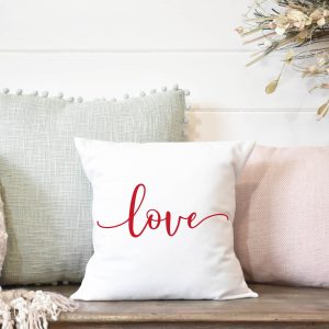 Love Valentines Pillow Cover