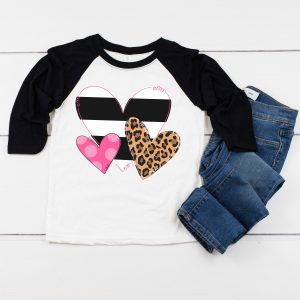 Leopard Heart Trio Valentines Day Shirt