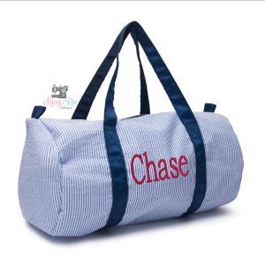 Seersucker Duffel Bag