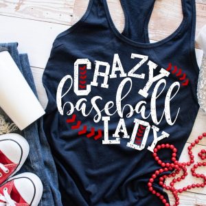 Crazy Baseball Lady Tank