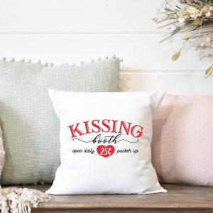 Kissing Booth Valentines Pillow Cover