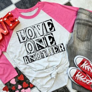 Love One Another Ladies Raglan