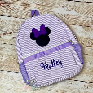 Minnie Mouse Seersucker Preschool Backpack
