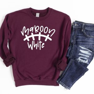 Maroon And White Aggies Sweatshirt