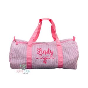 Seersucker Duffel Bag