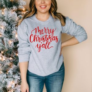 Merry Christmas Yall Southern Christmas Sweatshirt
