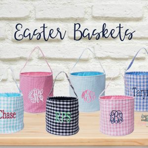 Mongrammed Personalized Easter Basket