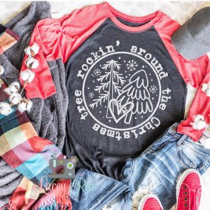 Rockin Around The Christmas Tree Christmas Tee