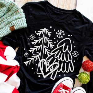 Christmas Trees Hand Drawn Tee