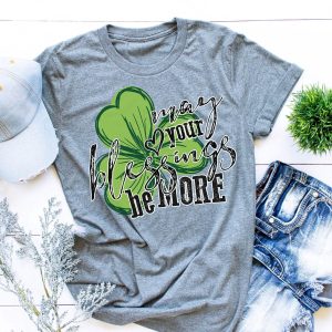 May Your Blessings Be More Clover Graphic Tee