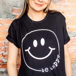 Be Happy Smiling Face Tee