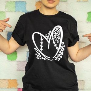 Leopard Heart Baseball Shirt