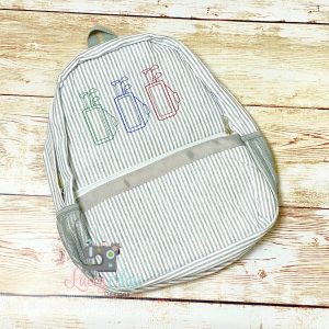 Golf Seersucker Preschool Backpack