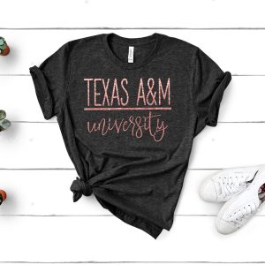 Texas Atm University Rose Gold Shirt