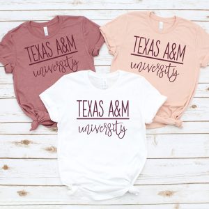 Texas Atm University Rose Gold Shirt