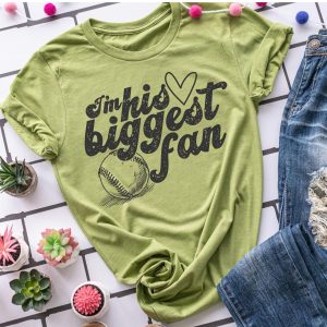 Im His Biggest Fan Baseball Mom Shirt