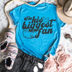 Im His Biggest Fan Football Mom Shirt