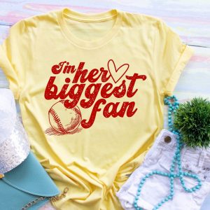 Im Her Biggest Fan Softball Mom Shirt