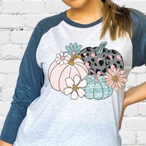 Floral Pumpkin Shirt