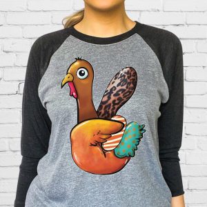 Cute Turkey Peace Sign Shirt