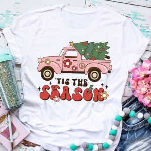 Tis The Season Milk Christmas Truck Tree Hoodie Sweatshirt