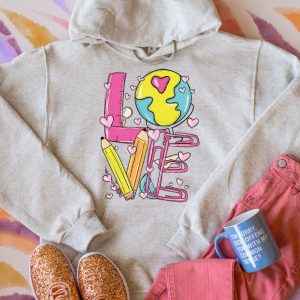 Love Teacher Hoodie Sweatshirt