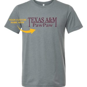 Custom Aggie Name Shirt For Him