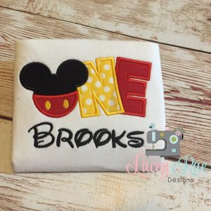 Personalized Custom Mickey Mouse 1St Birthday Shirt