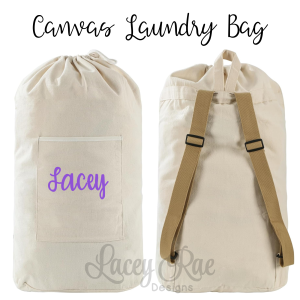 Personalized Laundry Bag Backpack