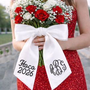 Personalized Embroidered Homecoming Bouquet Sash